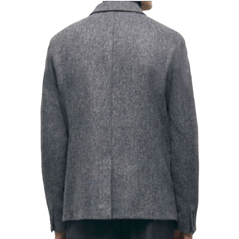 The Kooples Gray Patterned Wool Jacket Size 50 New - image 3